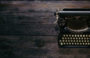 Old, aged typerwriter